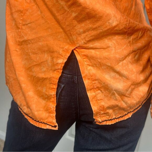 ROAR Signature Embroidered Rhinestone Pearl Snap Shirt Western Biker Sz Large - Picture 7 of 9